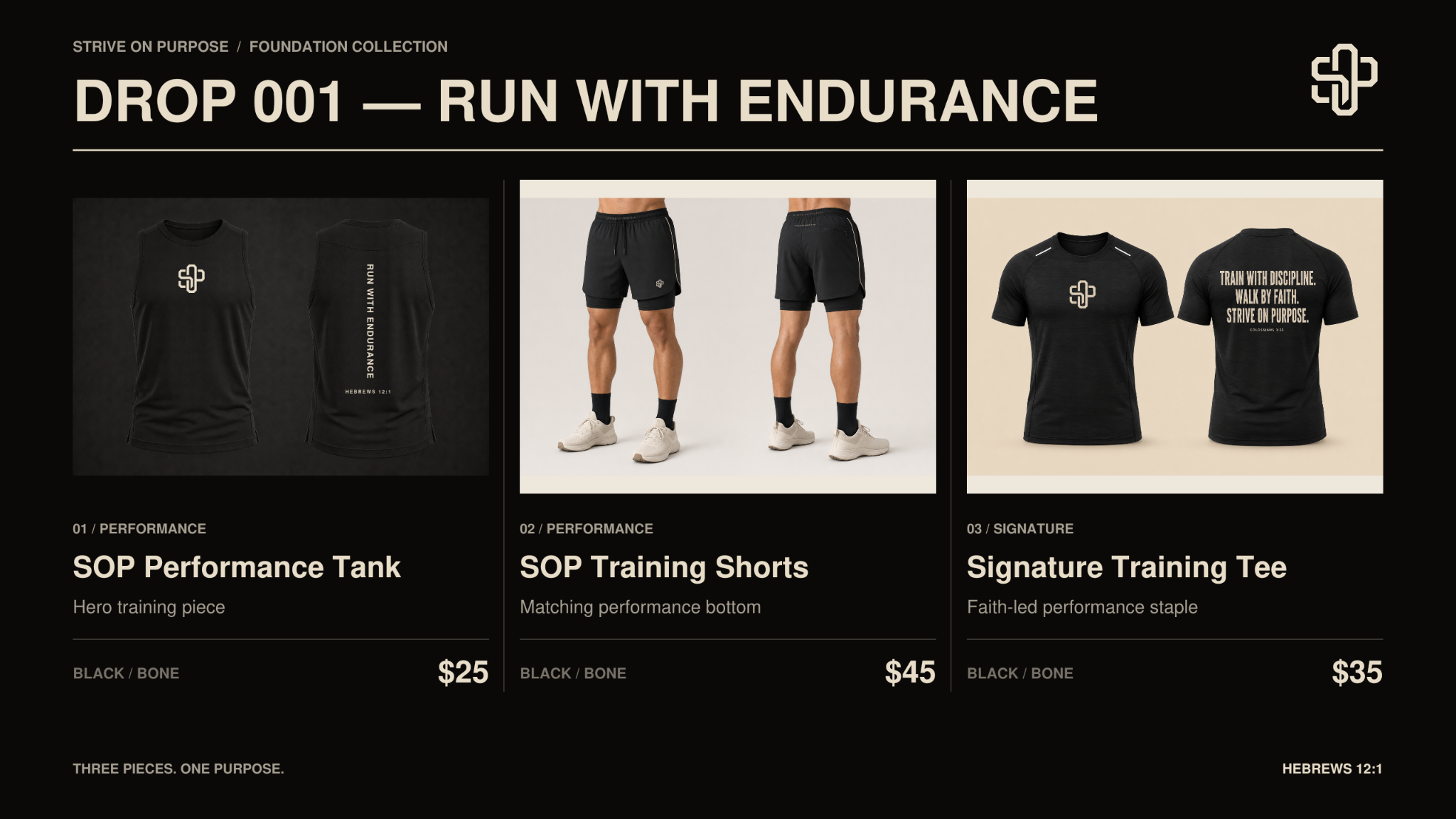 DROP 001 Run With Endurance apparel collection